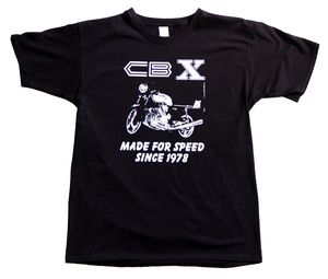 The "CBX - MADE FOR SPEED SINCE 1978" anniversary t-shirt